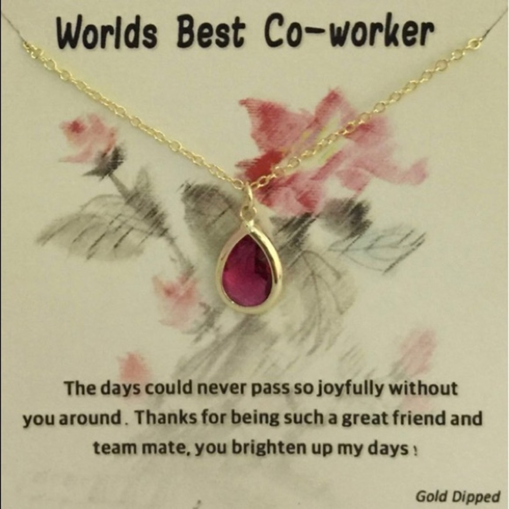 WORLD’S BEST CO-WORKER - Necklace (857) - Picture 1 of 1